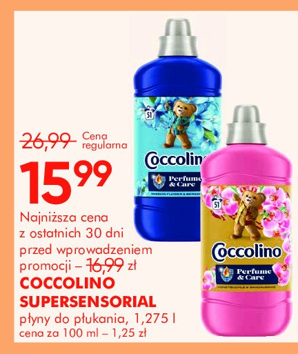 Płyn do płukania honeysuckle & sandalwood Coccolino perfume & care promocja