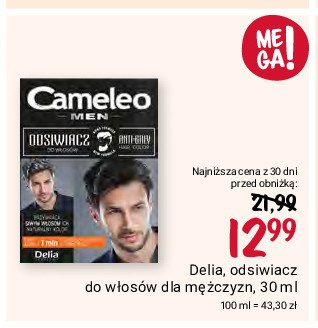 Odsiwiacz do włosów dla mężczyzn -do włosów czarnych Cameleo promocja