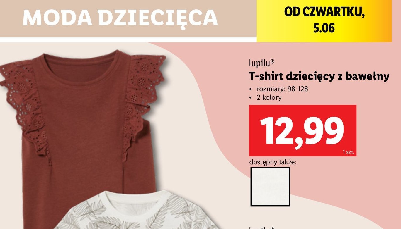 T-shirt dziecięcy 98-128 Lupilu promocja