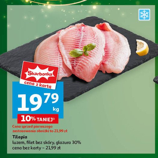 Filety z tilapii 30% glazury promocja