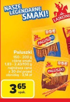 Paluszki extra cienkie Lajkonik paluszki promocja w Carrefour