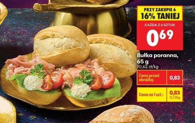 Bułka poranna promocja w Biedronka