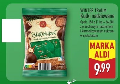 Kulki WINTER TRAUM Kulki nadziewane promocja w Aldi