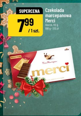 Czekolada marcepanowa Merci promocja w POLOmarket