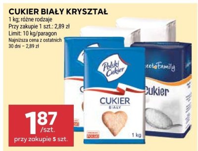 Cukier biały kryształ Polski Cukier/Sweet Family promocja w Stokrotka