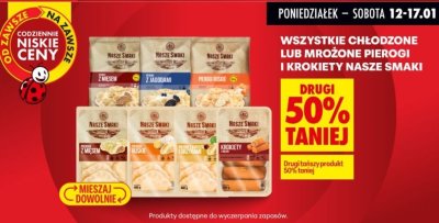 Pierogi z mięsem mrożone promocja w Biedronka