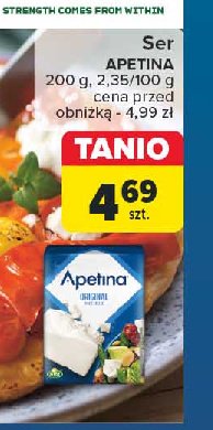 Ser typu feta w bloczku Arla apetina promocja