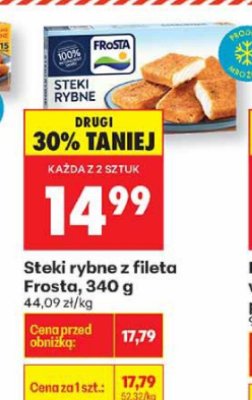 Steki rybne z fileta, 340 g promocja w Biedronka