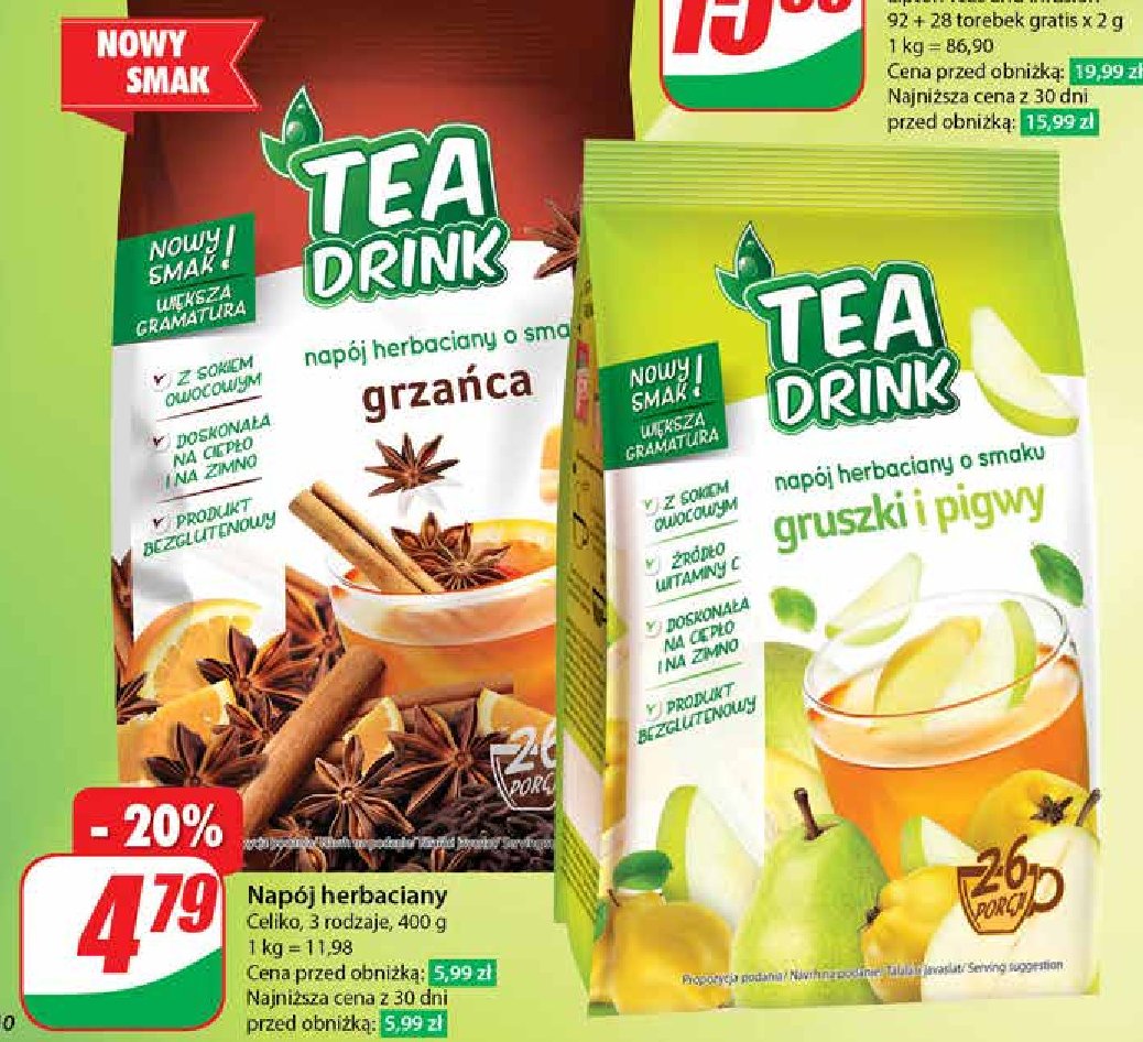 Napój herbaciany grzaniec CELIKO NATURA TEA DRINK promocja