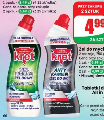 Żel do mycia WC Higiena Classic Fresh promocja w Dino