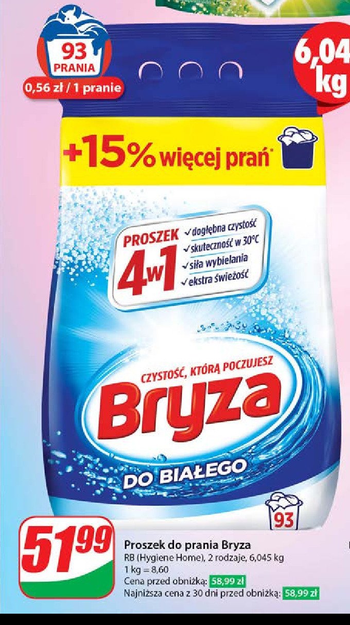 Proszek do prania do białego 4w1 promocja w Dino