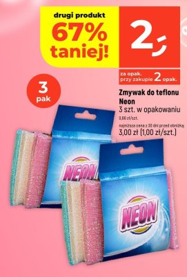 Zmywak do teflonu Neon promocja w Dealz