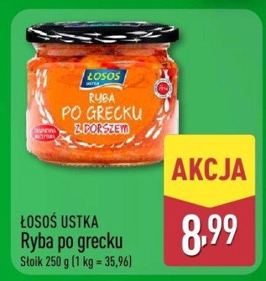 Ryba po grecku ŁOSOŚ USTKA promocja w Aldi