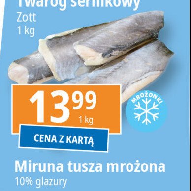 Miruna filet ze skórą mrożony promocja