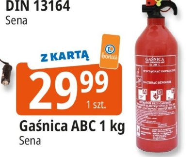 Gaśnica ABC 1 kg Sena promocja w Leclerc