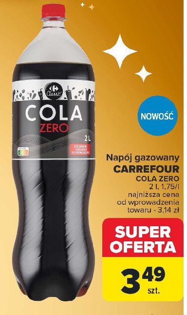 Napój cola zero Carrefour promocja w Carrefour Market