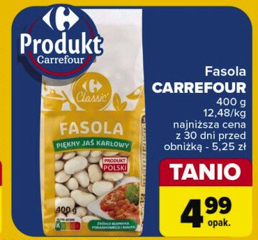 Fasola piękny jaś karłowy Carrefour classic promocja