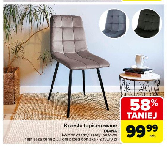 Krzesło diana promocja w Carrefour