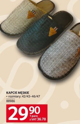 KAPCIE MĘSKIE promocja w Selgros