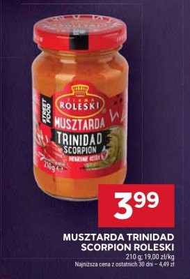 Musztarda Trinidad Scorpion Roleski promocja w Stokrotka