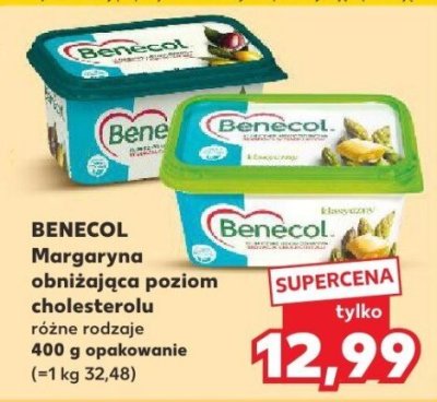 Margaryna obniżająca poziom cholesterolu różne rodzaje 400 g promocja w Kaufland