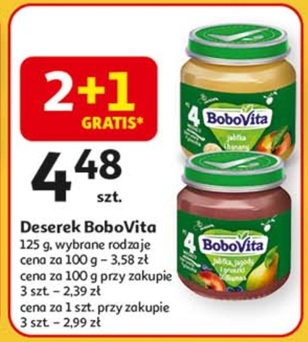 Jabłka i banany Bobovita promocja