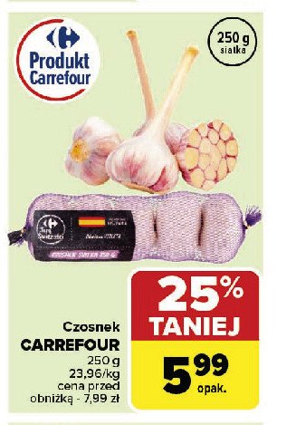 Czosnek Carrefour targ świeżości promocja w Carrefour Market