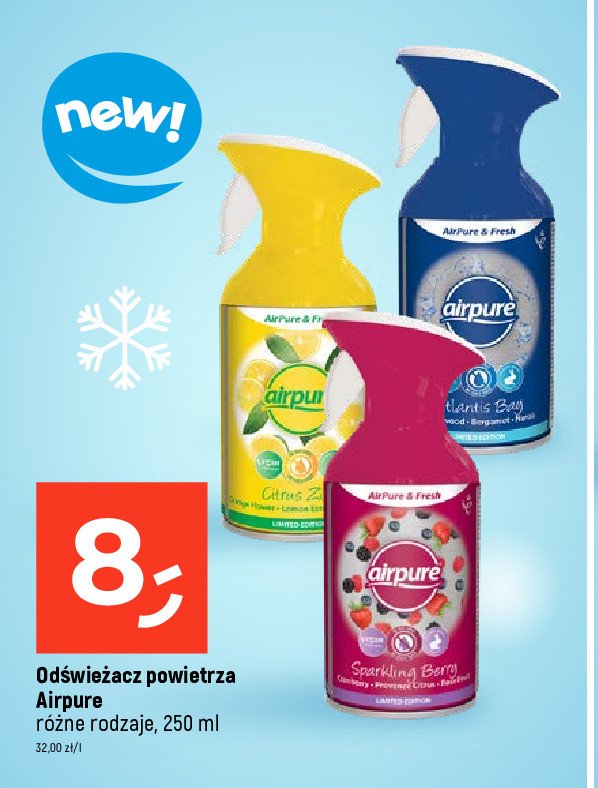 Odświeżacz powietrza sparking berry Airpure promocja
