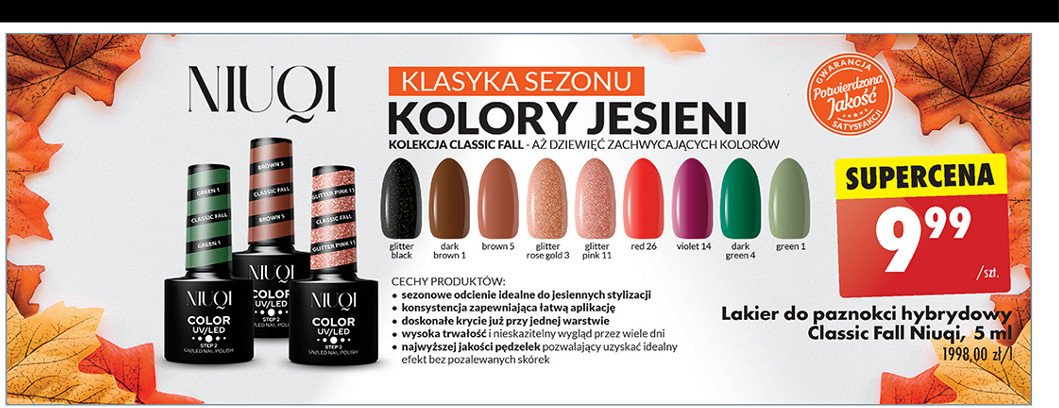 Lakier hybrydowy brown 5 Niuqi promocja