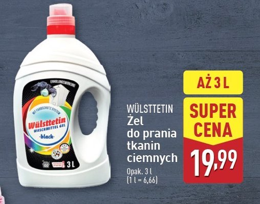 Żel do prania black Wulsttetin promocja w Aldi