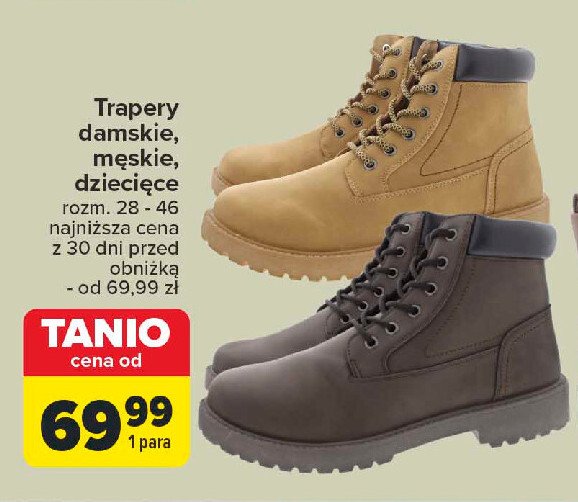 Trapery damskie 28-46 promocja