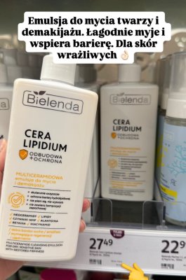 Multiceramidowa emulsja do mycia i demakijażu twarzy Cera Lipidium promocja w Rossmann