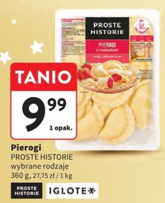 Pierogi PROSTE HISTORIE wybrane rodzaje promocja w Intermarche