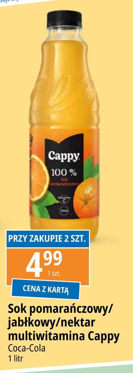 Nektar z czarnej porzeczki Cappy promocja w Leclerc