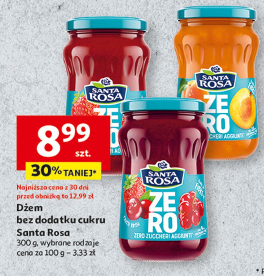Dżem zero morela SANTA ROSA promocja