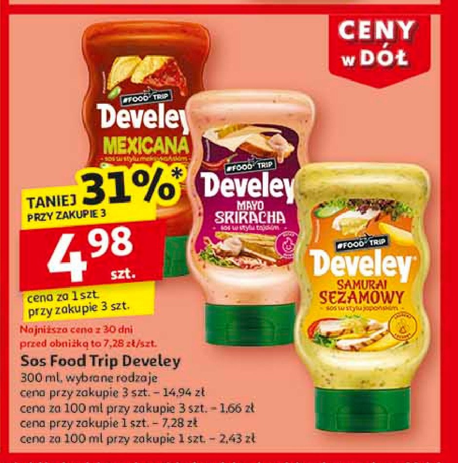 Sos sezamowy DEVELEY FOOD TRIP promocja w Auchan