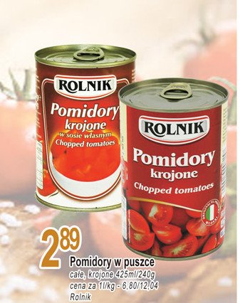 Pomidory krojone Rolnik promocja