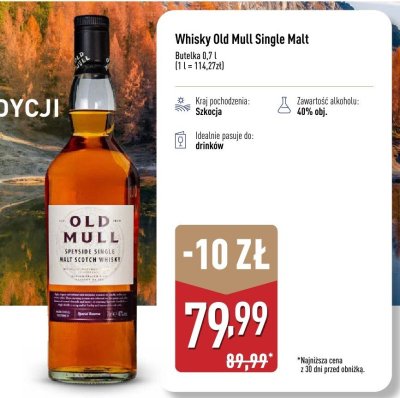 Whisky Old Mull Single Malt promocja