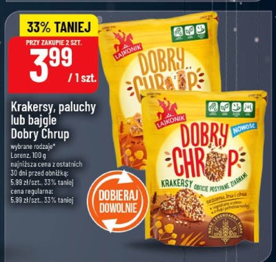 Krakersy Dobry Chrup Lajkonik promocja w POLOmarket