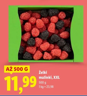 Żelki malinki XXL promocja w Lidl