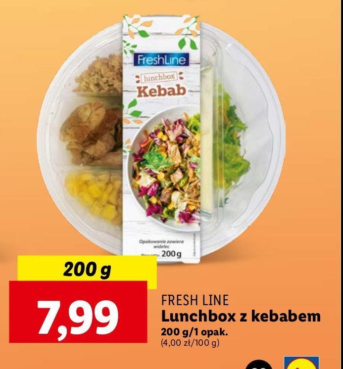 Lunchbox kebab Freshline promocja