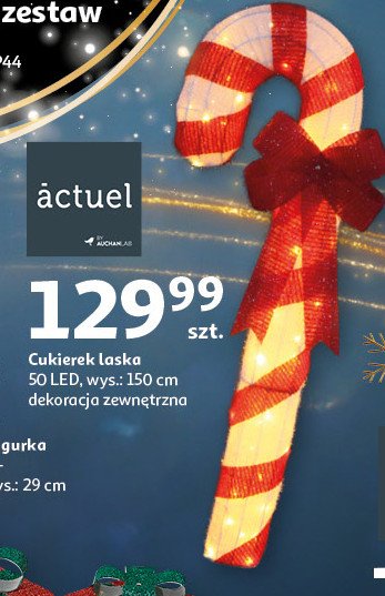 Cukierek laska 50 led Actuel promocja w Auchan