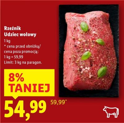 Udziec wołowy  promocja w Lidl