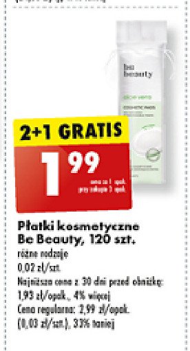 Płatki kosmetyczne z ekstraktem z aloesu Be beauty Be beauty care promocja