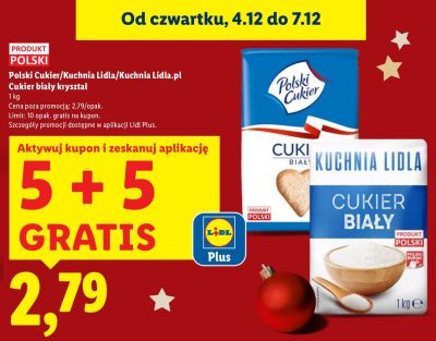 Cukier Polski Cukier/Kuchnia Lidla/Kuchnia Lidla.pl Cukier biały kryształat promocja w Lidl