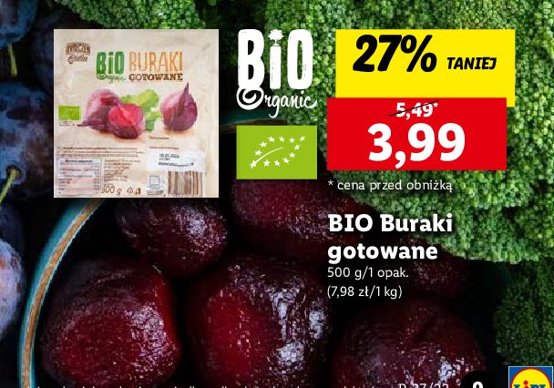Buraki bio Ryneczek lidla promocja