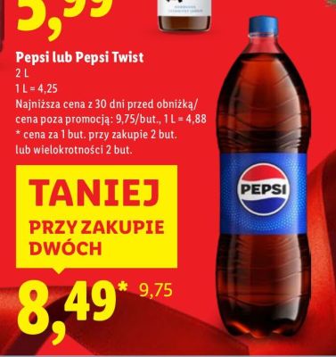 Napój Pepsi lub Pepsi Twist promocja w Lidl