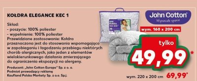 Kołdra 160 x 200 cm promocja w Kaufland