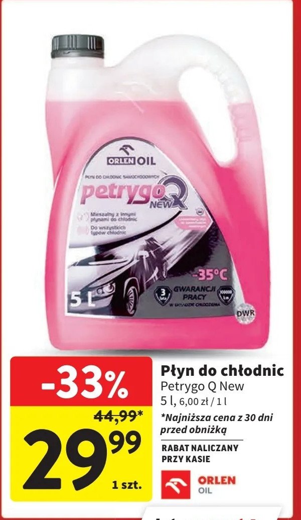 Płyn do chłodnic petrygo q new Orlen oil promocja