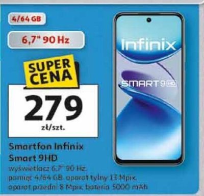 Smartfon Infinix Smart 9HD promocja w Auchan